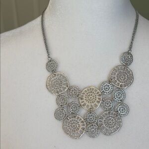 Victorian-Inspired Silver Filigree Necklace